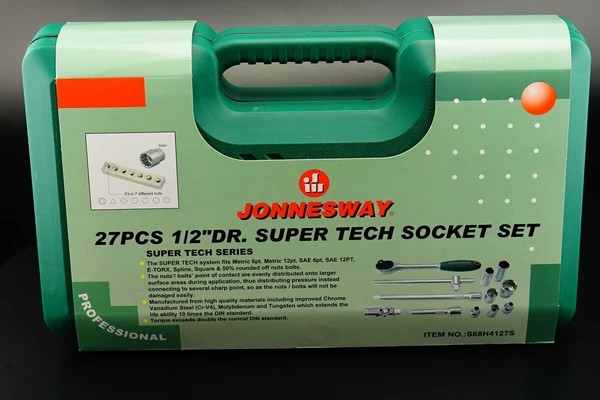 Jonnesway 27Pcs S68H4127S Professional MULTIFIT Tool Socket Set Sae/Metric/Torx