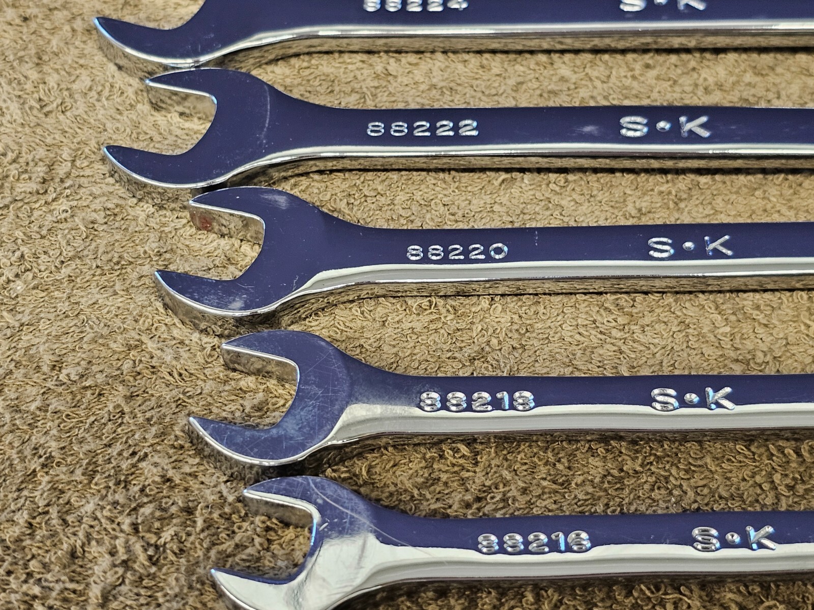 SK Combination Wrench Set SAE 88232 1-1/4 7/8 3/4 9/16 1/2 3/8 1/4 10mm 88000