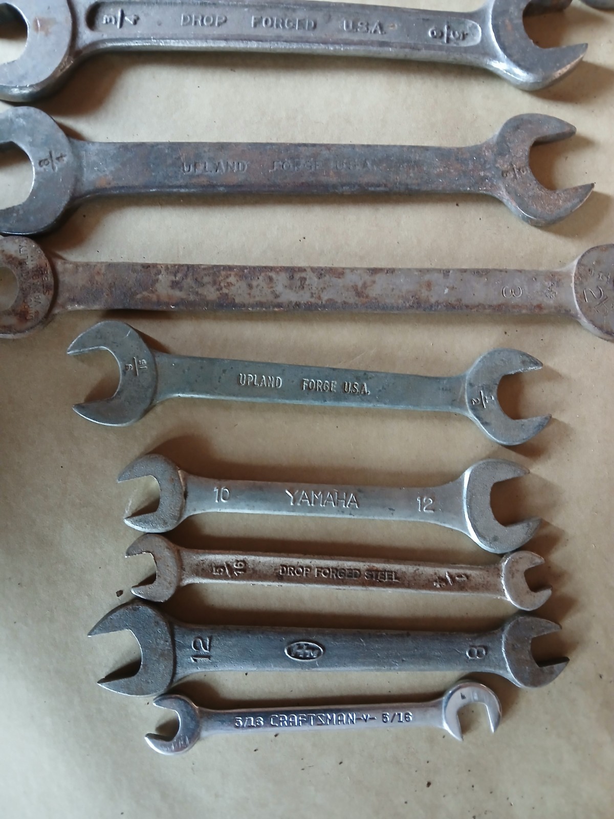 Lot of 13 Open End wrenches Yamaha sk billings otc usa mechanics tools