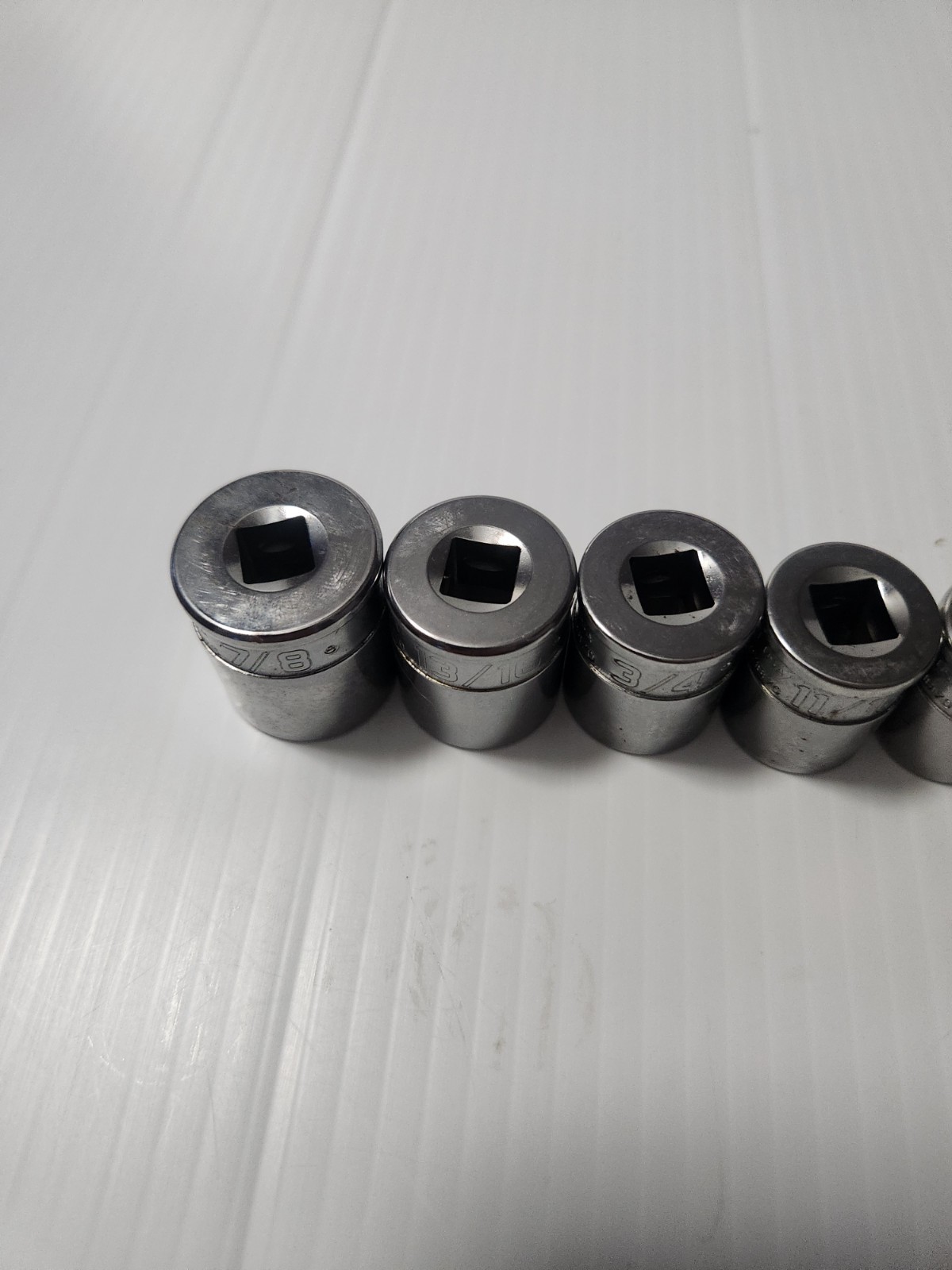 Snap-on 11pc 3/8 SAE Drive Shallow Flank Drive Socket Set 211FSY New