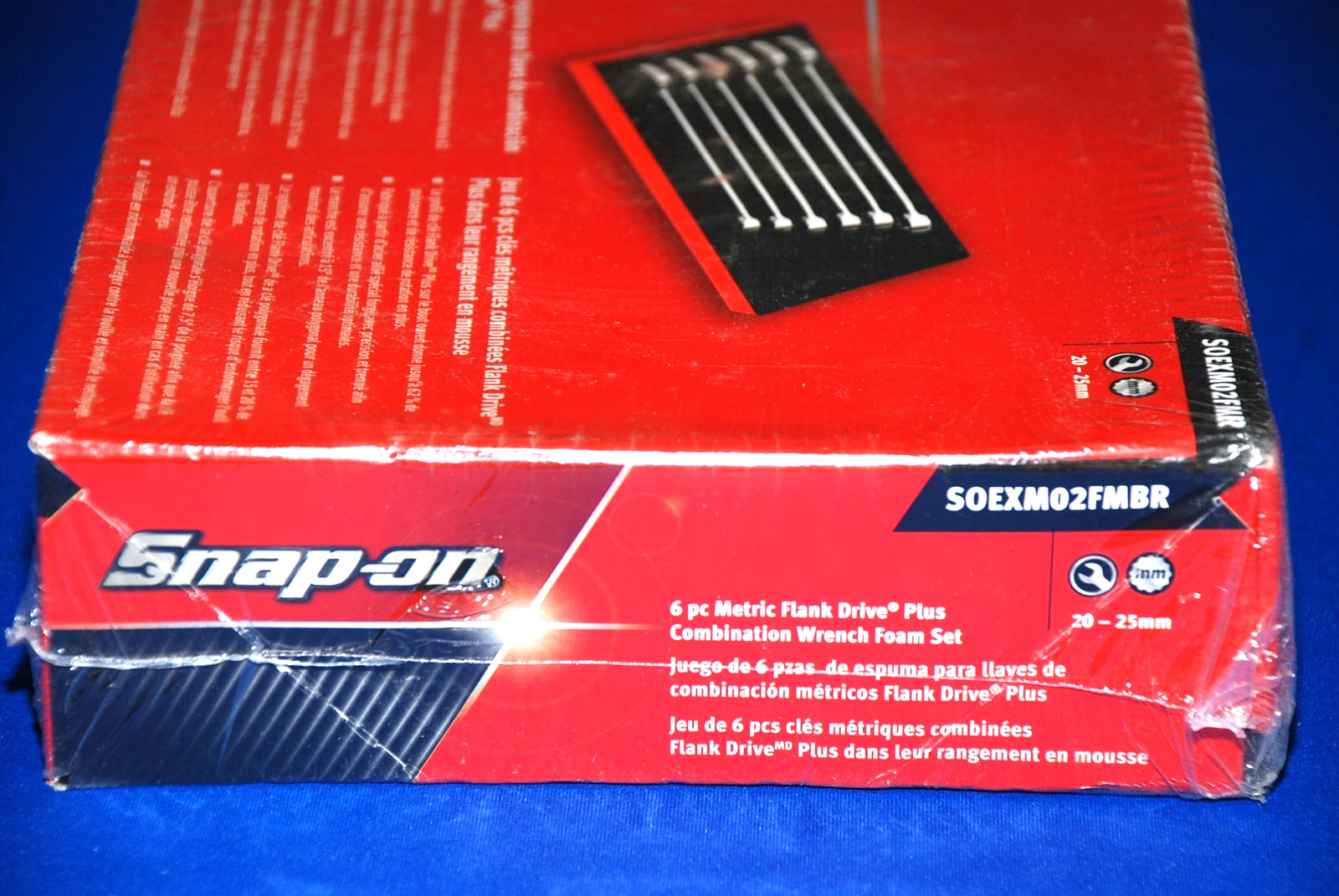 Snap-on NEW 6 Pc 12-Point Metric Flank Drive+ Combo Wrench Set with PRO-FI Foam