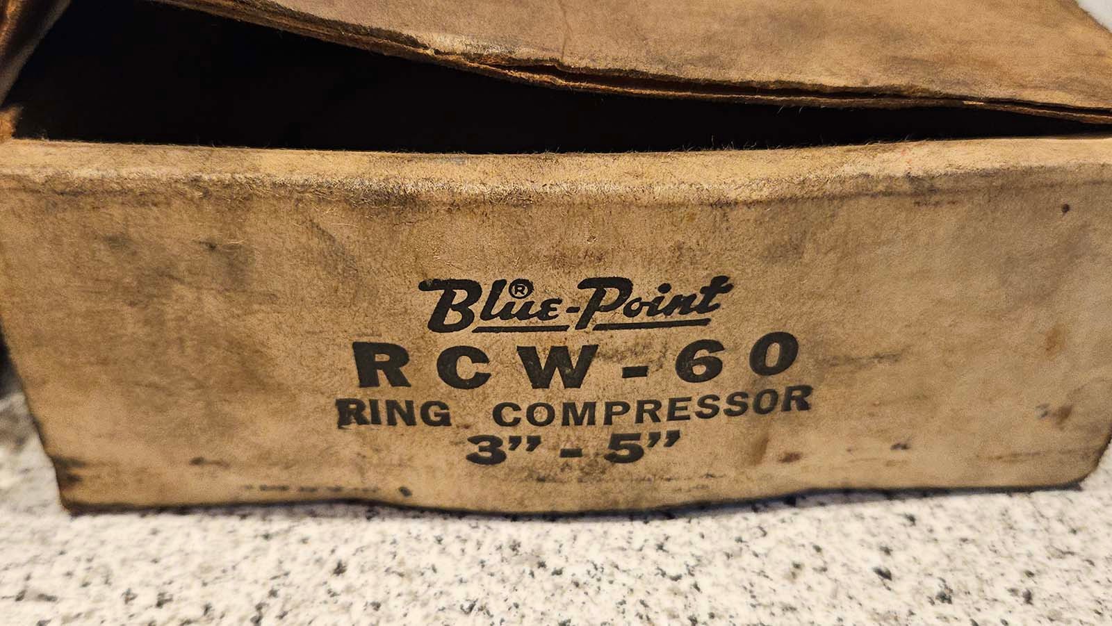 Blue Point (Snap-On) RCW-60 Wrinkle Band Piston Ring Compressor 3 – 5″ in Box