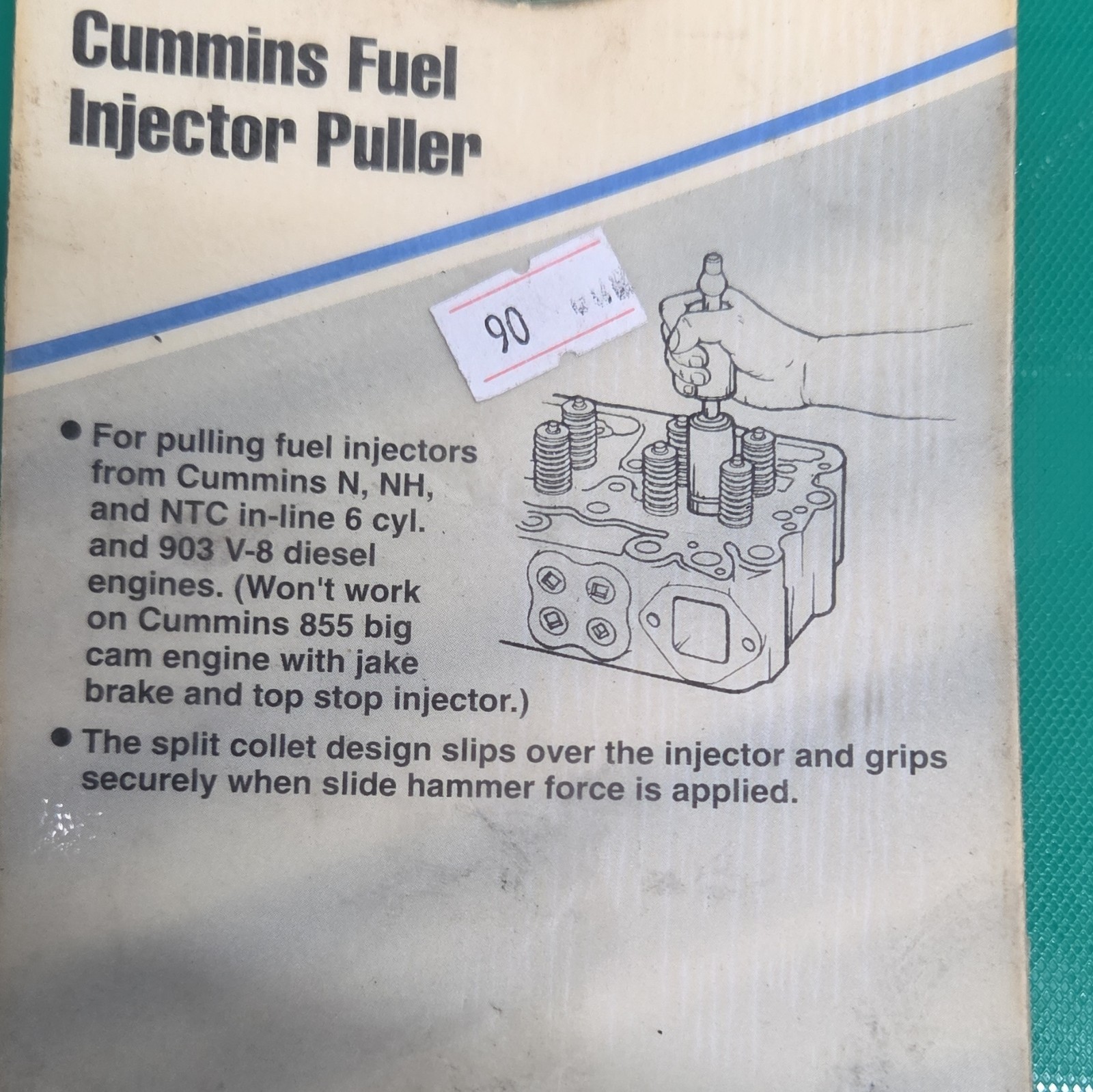 NEW OTC CUMMINS FUEL INJECTOR PULLER STILL WRAPPED IN PACKAGE NO #7107