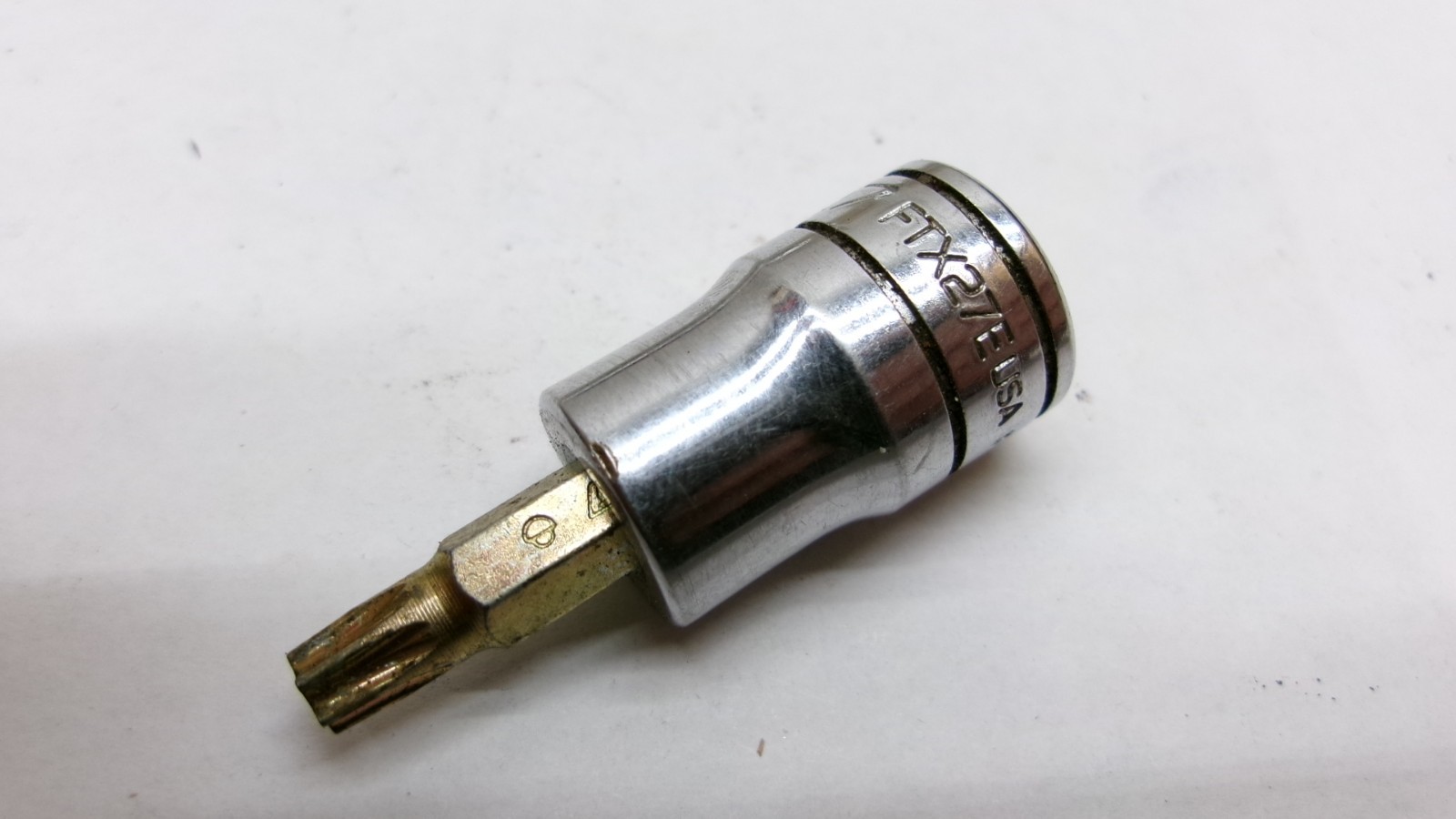 Snap-on tools 3/8″ drive T27 Torx Bit Chrome Socket FTX27E USA Nice!