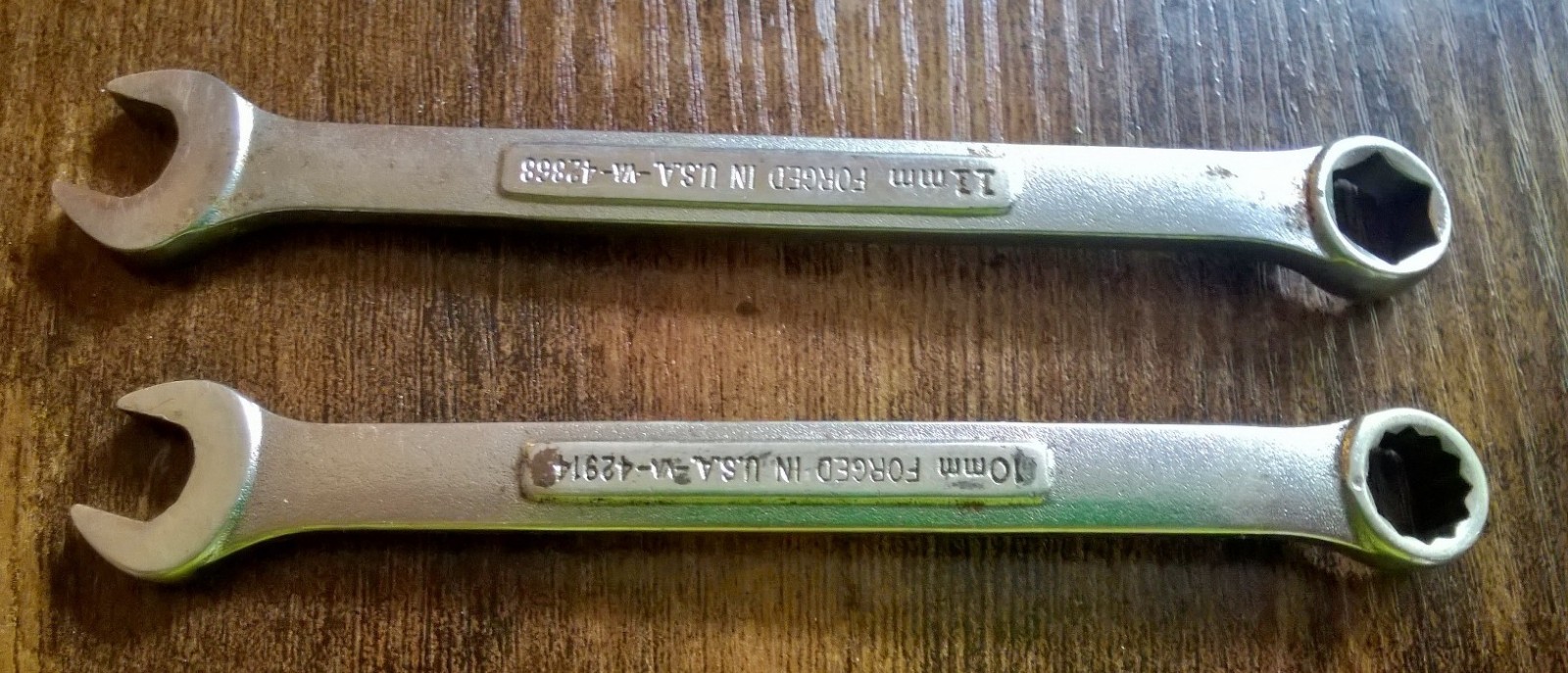 USA Craftsman 9 Pc Metric Combination Wrench VA Series 8mm 10mm 11mm 13mm-18mm