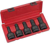 Sunex Tool 4506 3/4″ Drive 5 Piece Sae Hex Impact Set