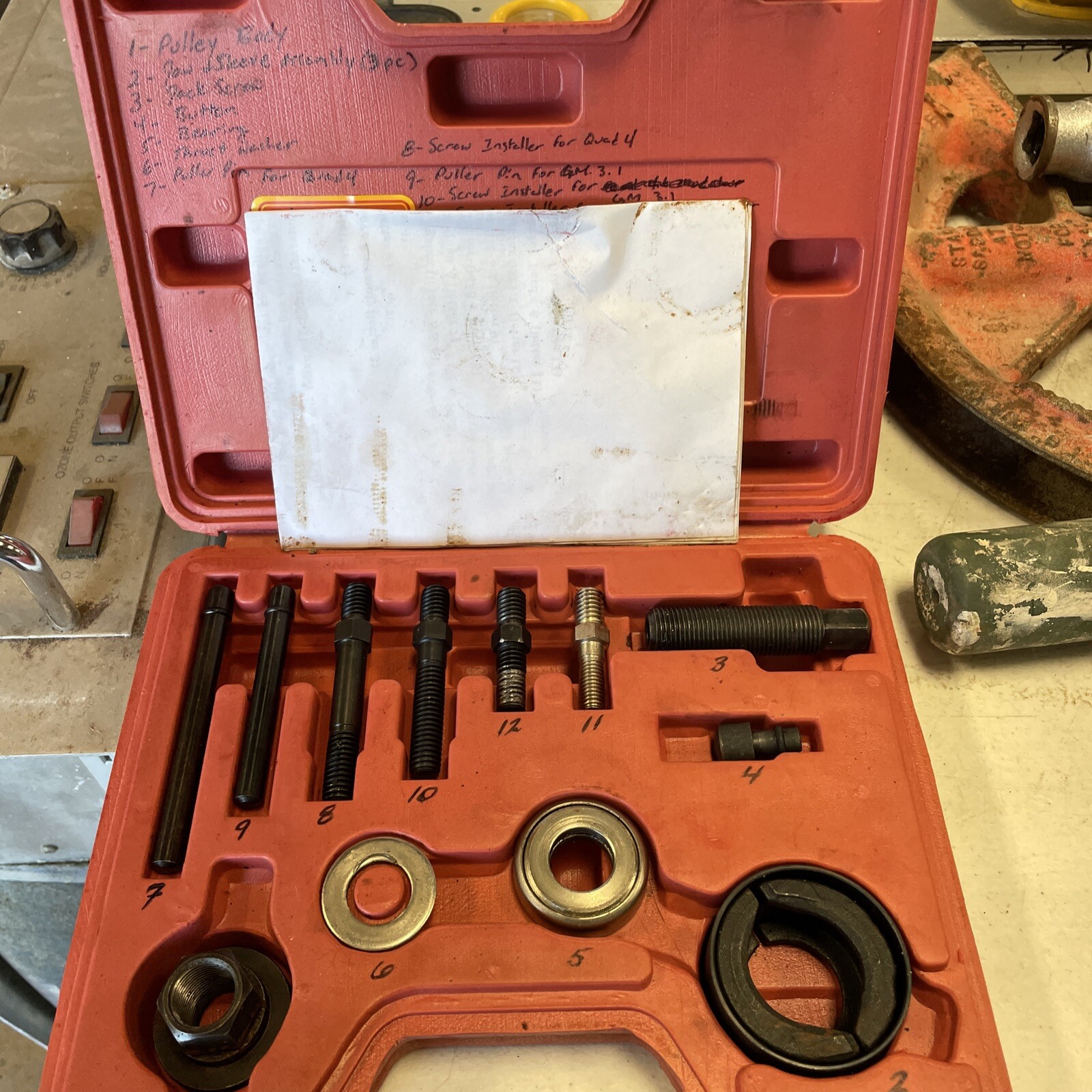 US General 40749 PULLEY REMOVER AND INSTALLER SET Vintage/Complete