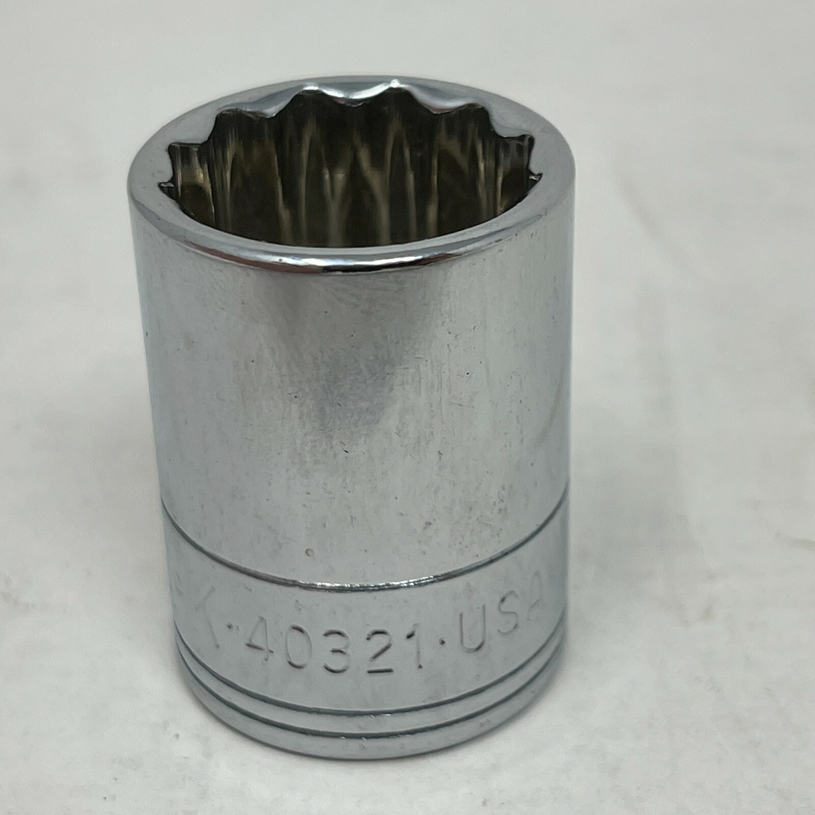 SK Hand Tools 40321 1/2″ Drive 21mm 12pt Standard Metric Chrome Socket NOS