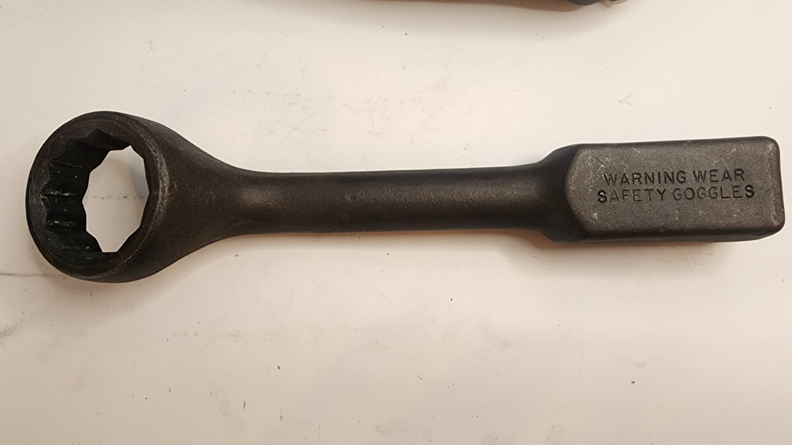 Assorted 50mm Wrenches (3) With (1) Socket. Inlcudes Bag And 2 Komatsu Brushes