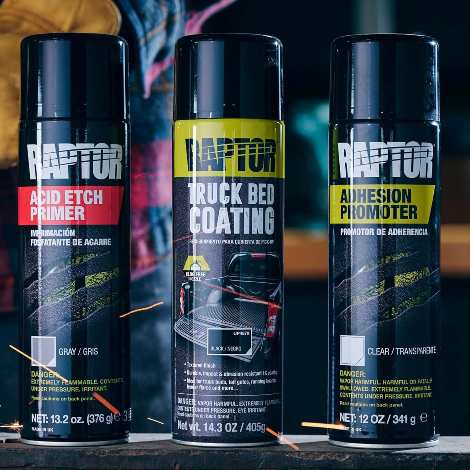 Raptor Adhesion Promoter 1K Aerosol 12 Ounce Clear Automotive Spray-On Solution