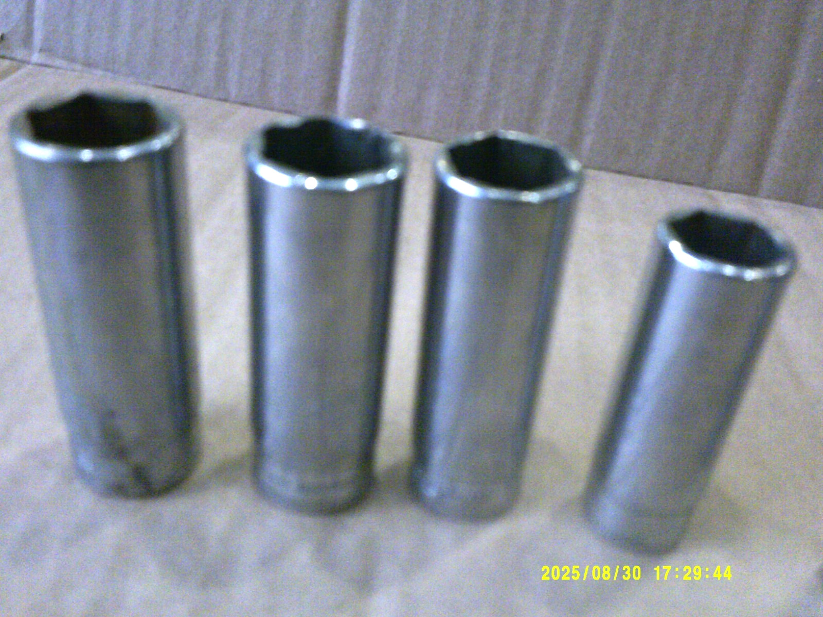 SET OF 6 Snap-On 3/8″ DRIVE 6 pt SOCKETS Metric 19mm 18mm 17mm 15MM 12MM & 9MM