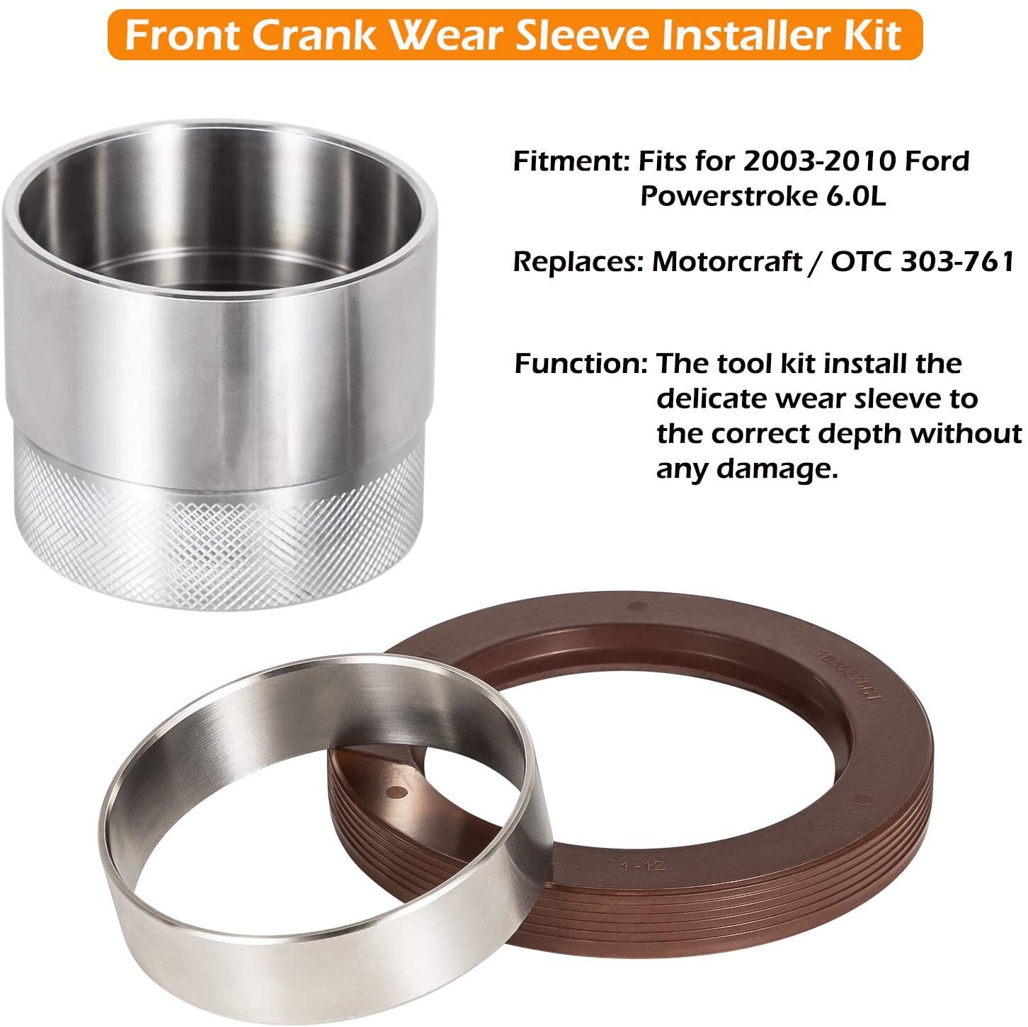 303-770 Crankshaft Rear Main Seal 303-761 Front Crank Wear Sleeve Installer Set