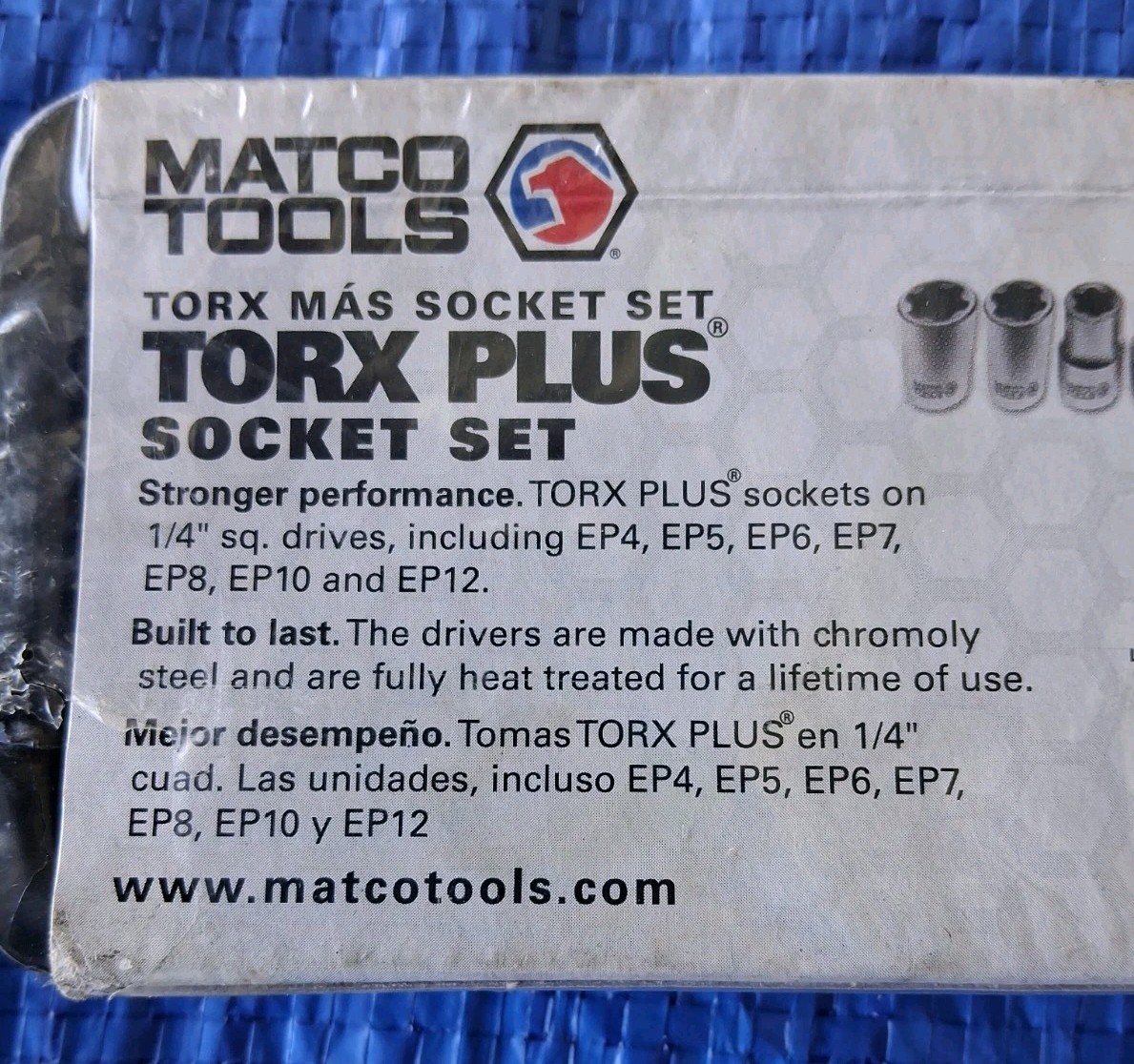 MATCO Tools TORX PLUS Socket Set #SA7TPS (EP4 EP5 EP6 EP7 EP8 EP10 EP12) – NEW