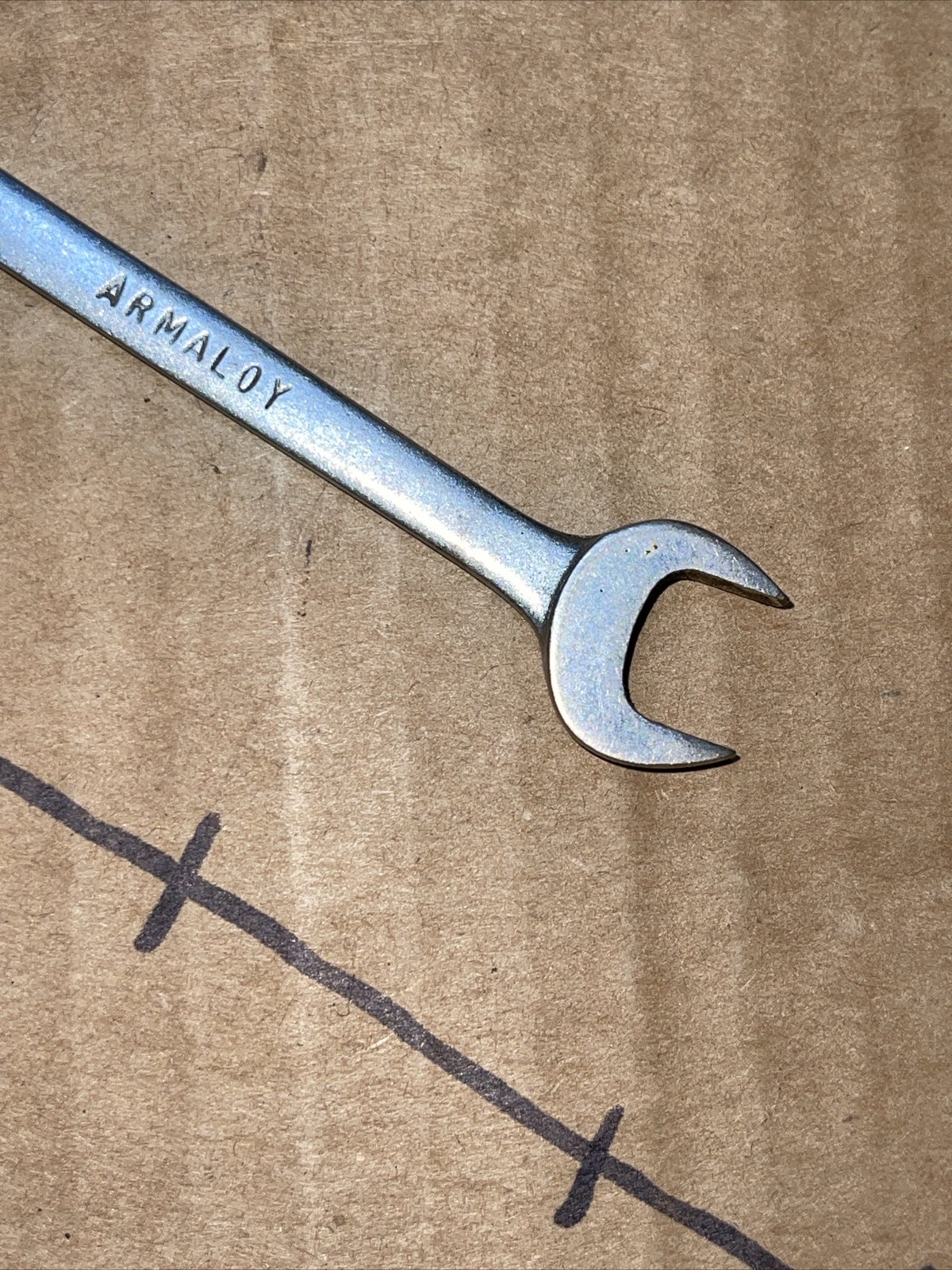 Vintage Armstrong USA Special 1/2 In X 7/16 In SAE Midget Open End Wrench
