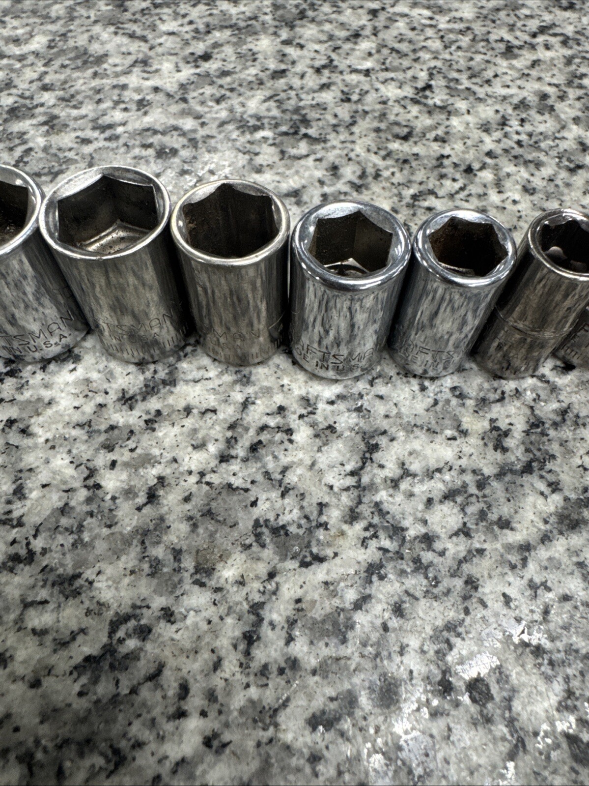 Craftsman 1/4”Dr Metric 6 Point Shallow 11 Piece Socket Set 4mm-14mm-USA