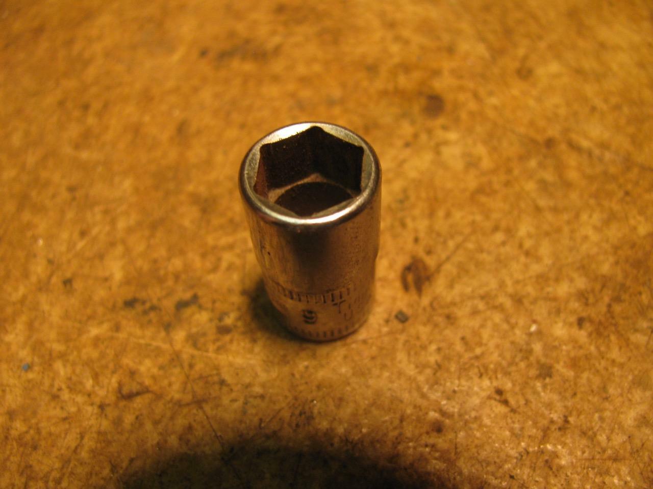 Snap On TMM9 9mm Metric Shallow Socket 1/4″ Drive