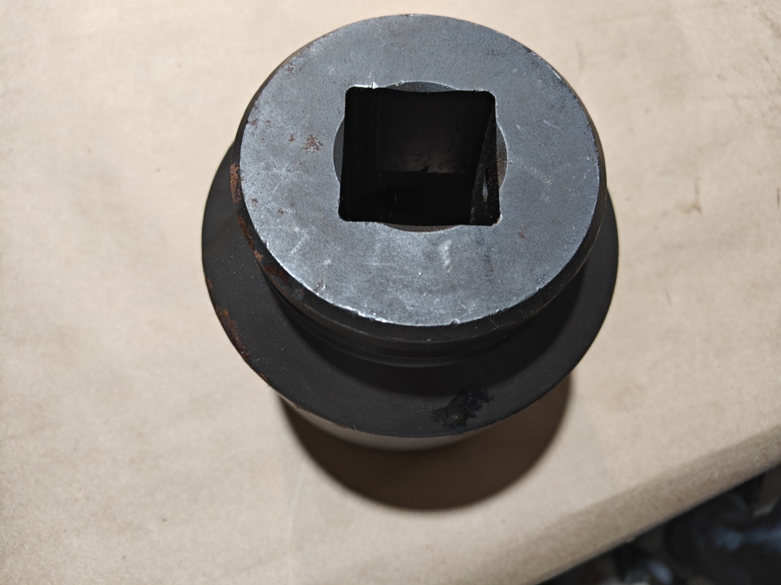 WRIGHT 848-90 Impact Socket 1 1/2 in Drive, 90 mm, 6-Point, Std, Black Oxide