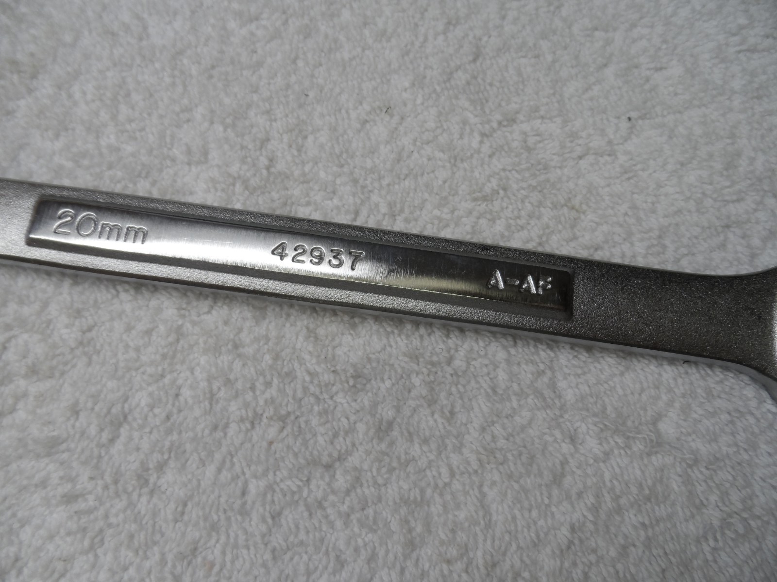 Craftsman Metric MM Combination Wrench, 12pt, 20mm – Part # 42937 A-AF