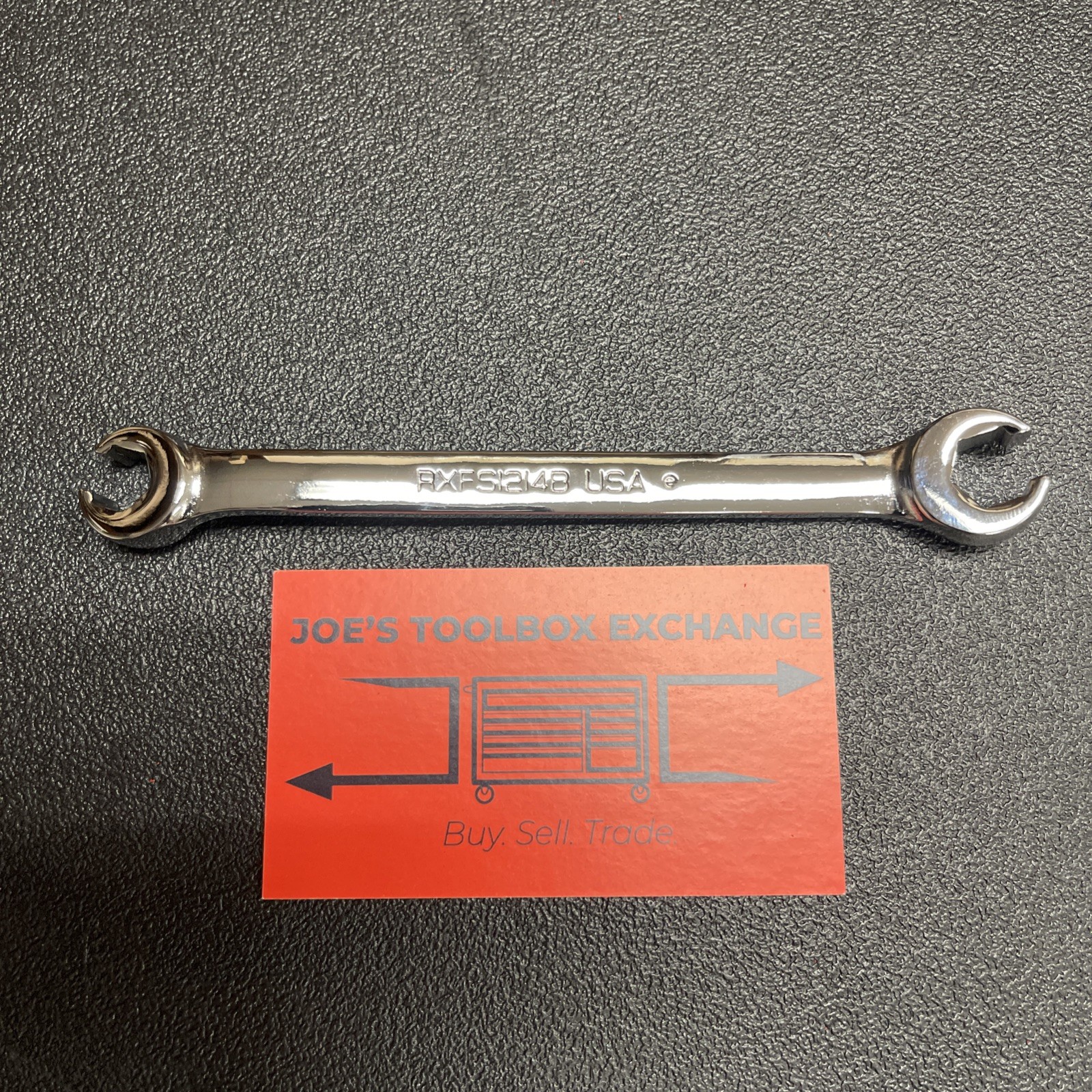 Snap-On Tools USA NEW 3/8″ 7/16″ SAE Double Flare Nut 6pt Line Wrench RXFS1214B