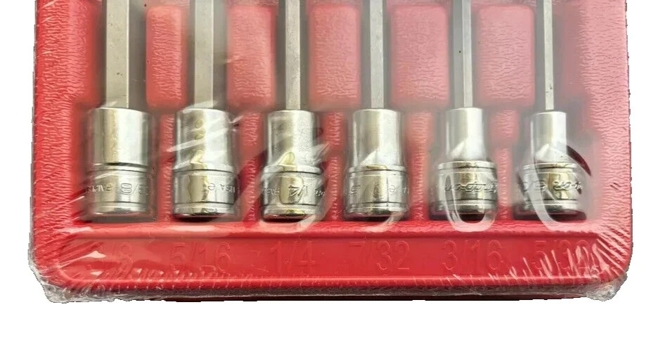 Snap-on 3/8″ drive 206EFAL 5/32″ – 3/8″ Hex Socket Driver LONG Shank New Sealed