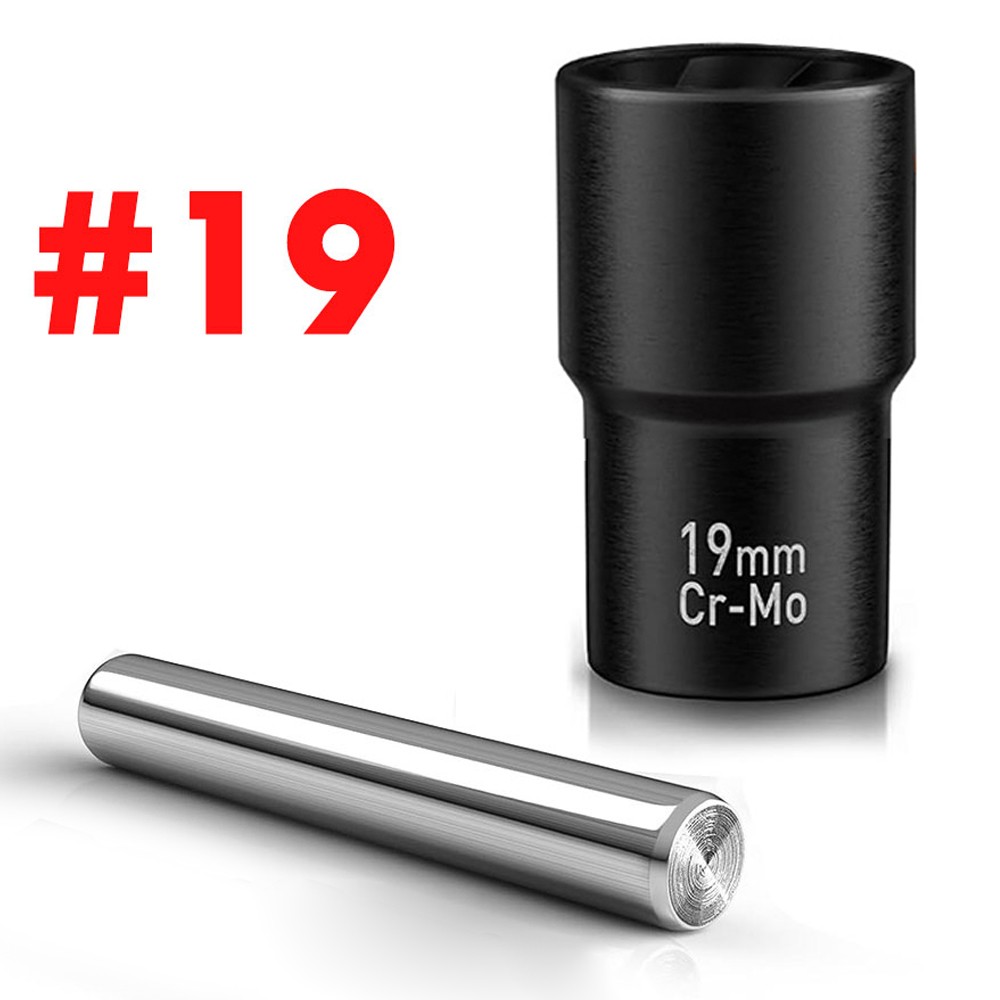 5Pcs/Set Twist Socket 1/2” Drive For Wheel Lug Nut Damaged Removal and Extractor