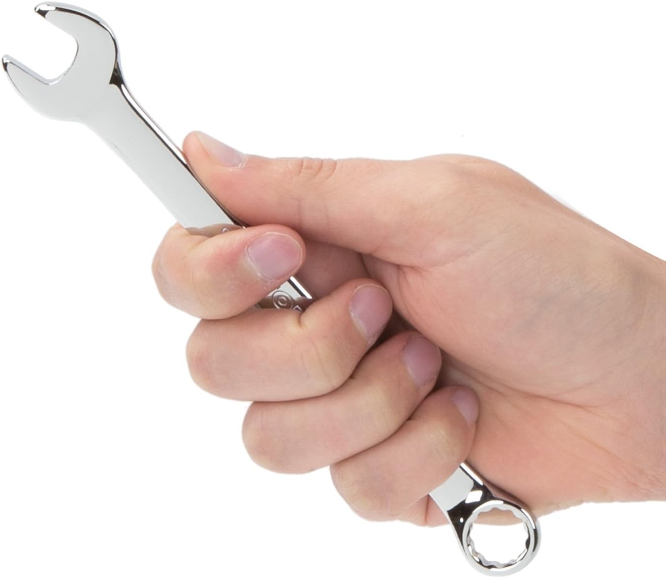 Professional 1/2 Inch Open End Combination Wrench – 12-Point, Chrome Fin.