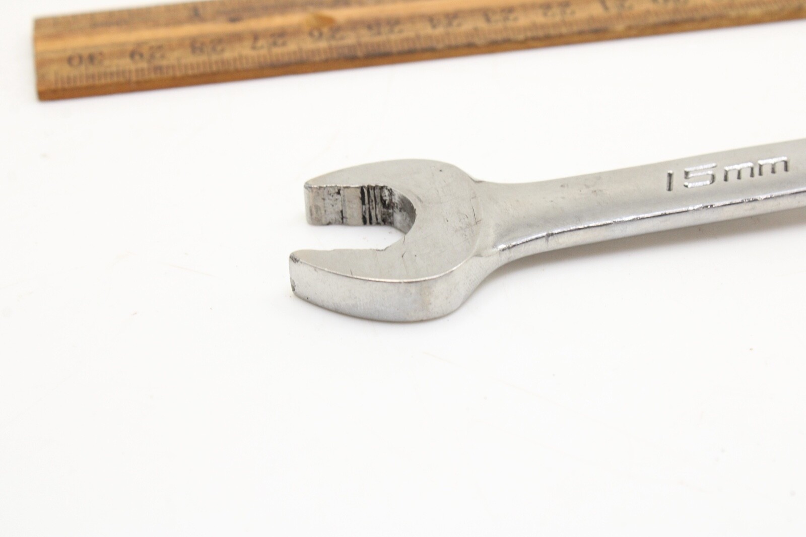 Snap on SOEXM15 15mm 12 Point Metric Chrome Flank Drive Combination Wrench USA