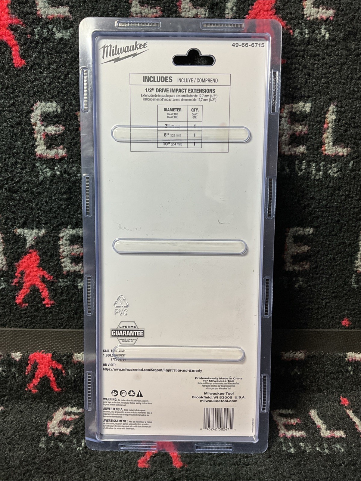 Milwaukee 3pc 3/8″ Drive Impact Extension Set