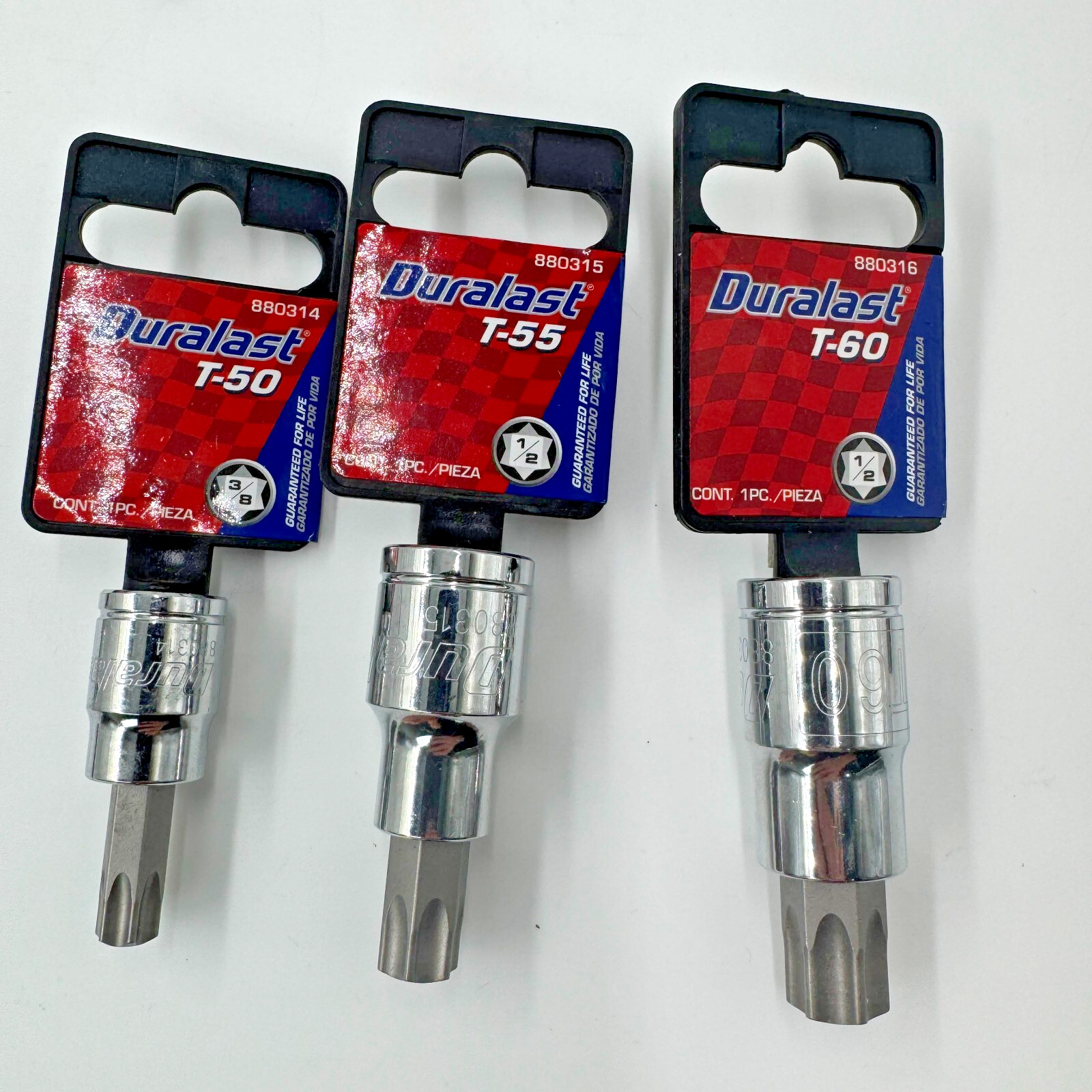 Duralast Mixed Torx Bit Sockets 1/4″, 3/8″, 1/2″ Drive 14 pieces