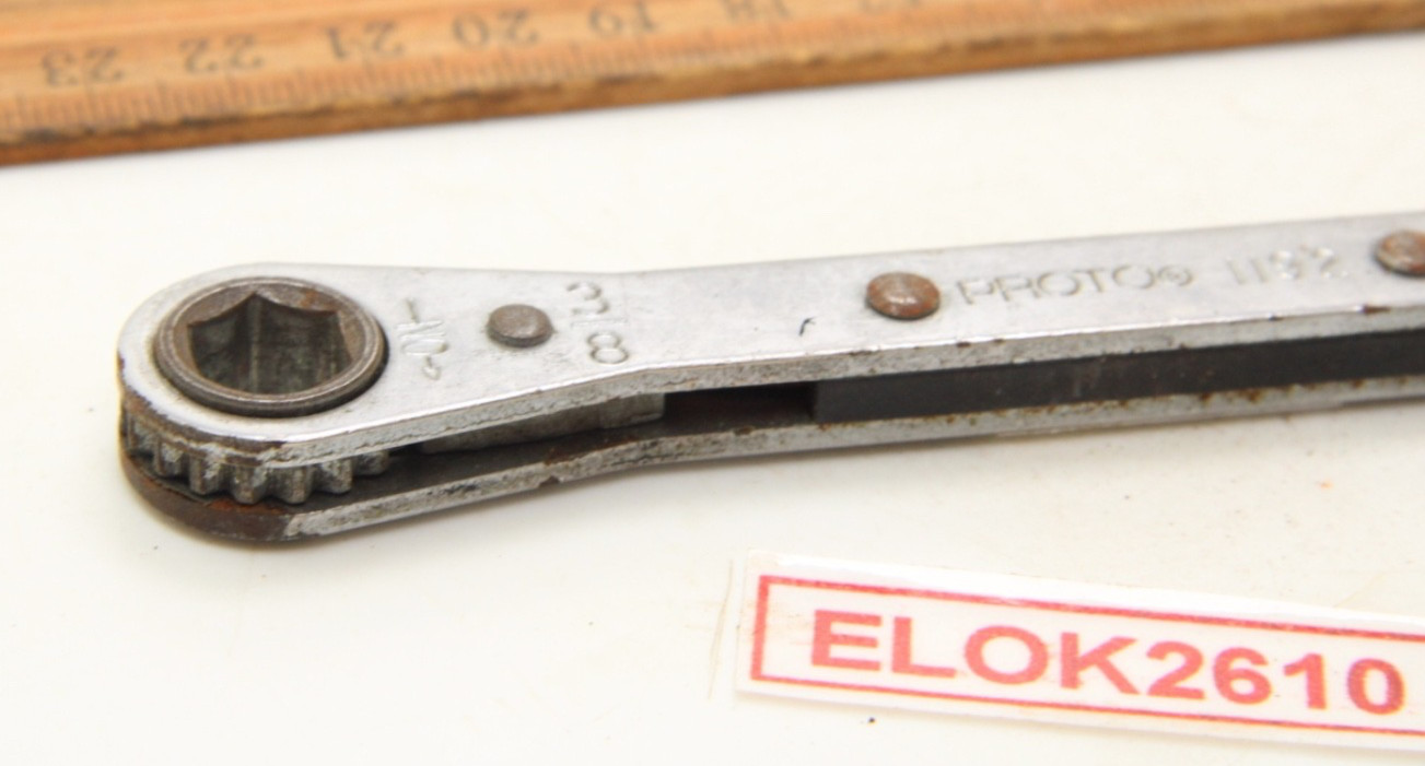 Proto 1192 7/16″ x 3/8” 16 Point SAE Ratcheting Box Wrench USA