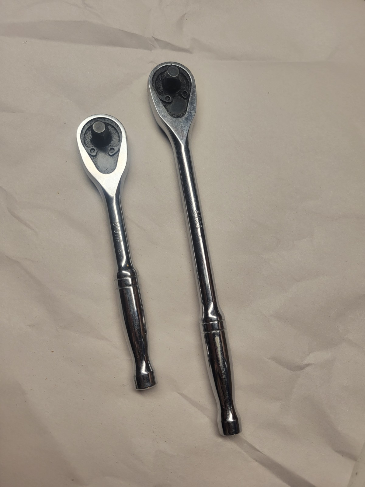 Pair Gearwrench SAE 1/4″ Drive Ratchets 81028 and 81011F NICE
