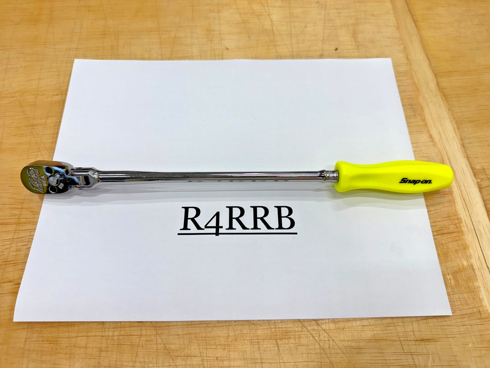 Snap-on Tools 1/4″ Drive HIVIZ 100th Anniv Extra Long Flex Ratchet THLLFD72HV