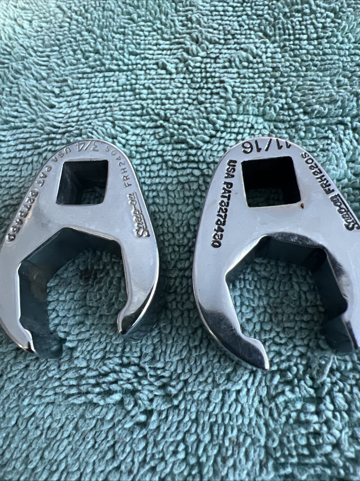 Snap-On 3/8 Drive SAE Crows Foot 3/8 to 3/4, 7 pieces FRH240S to FRH120S