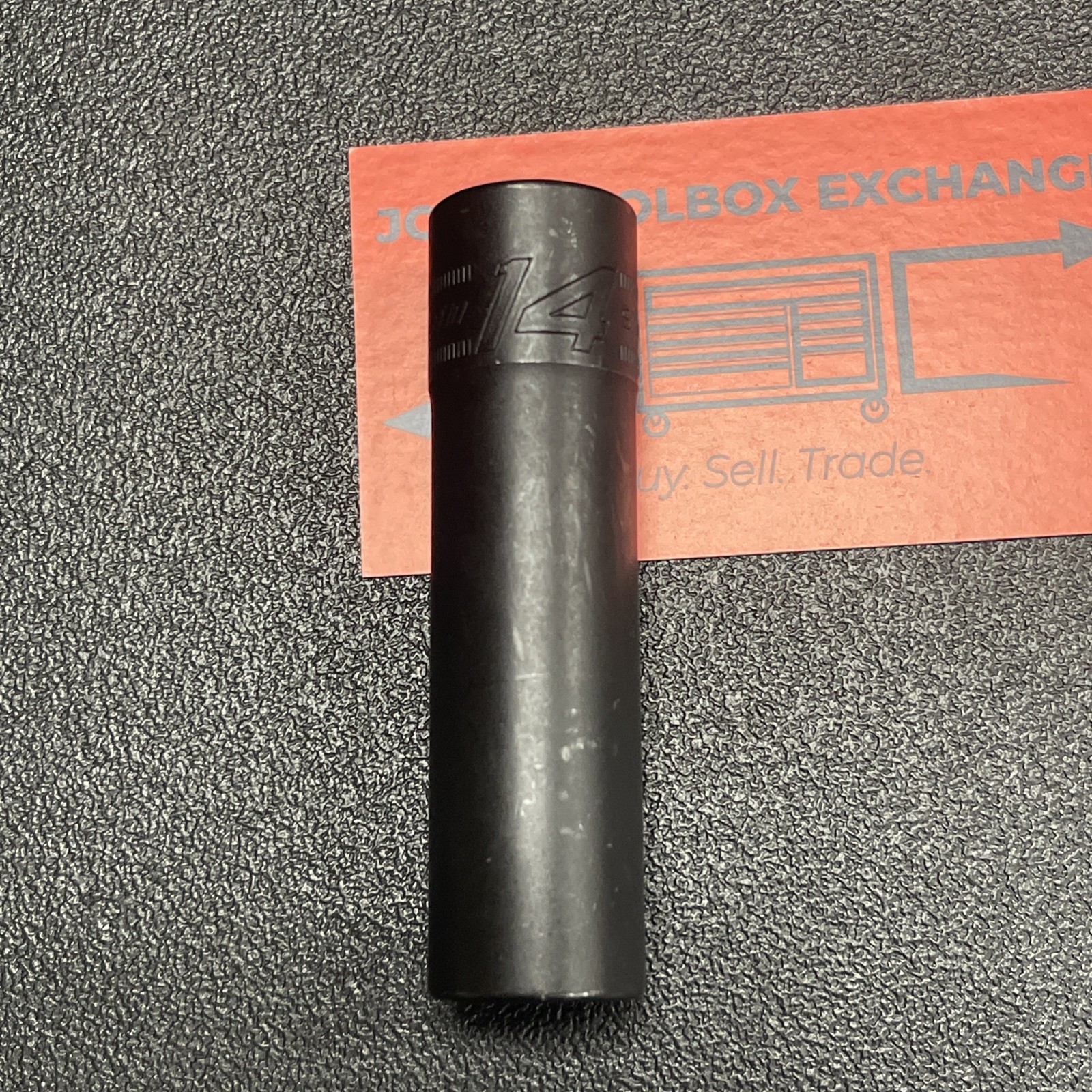 Snap-on Tools USA NEW 1/2″ Drive 14mm Metric DEEP 6 Point Impact Socket SIMM140A