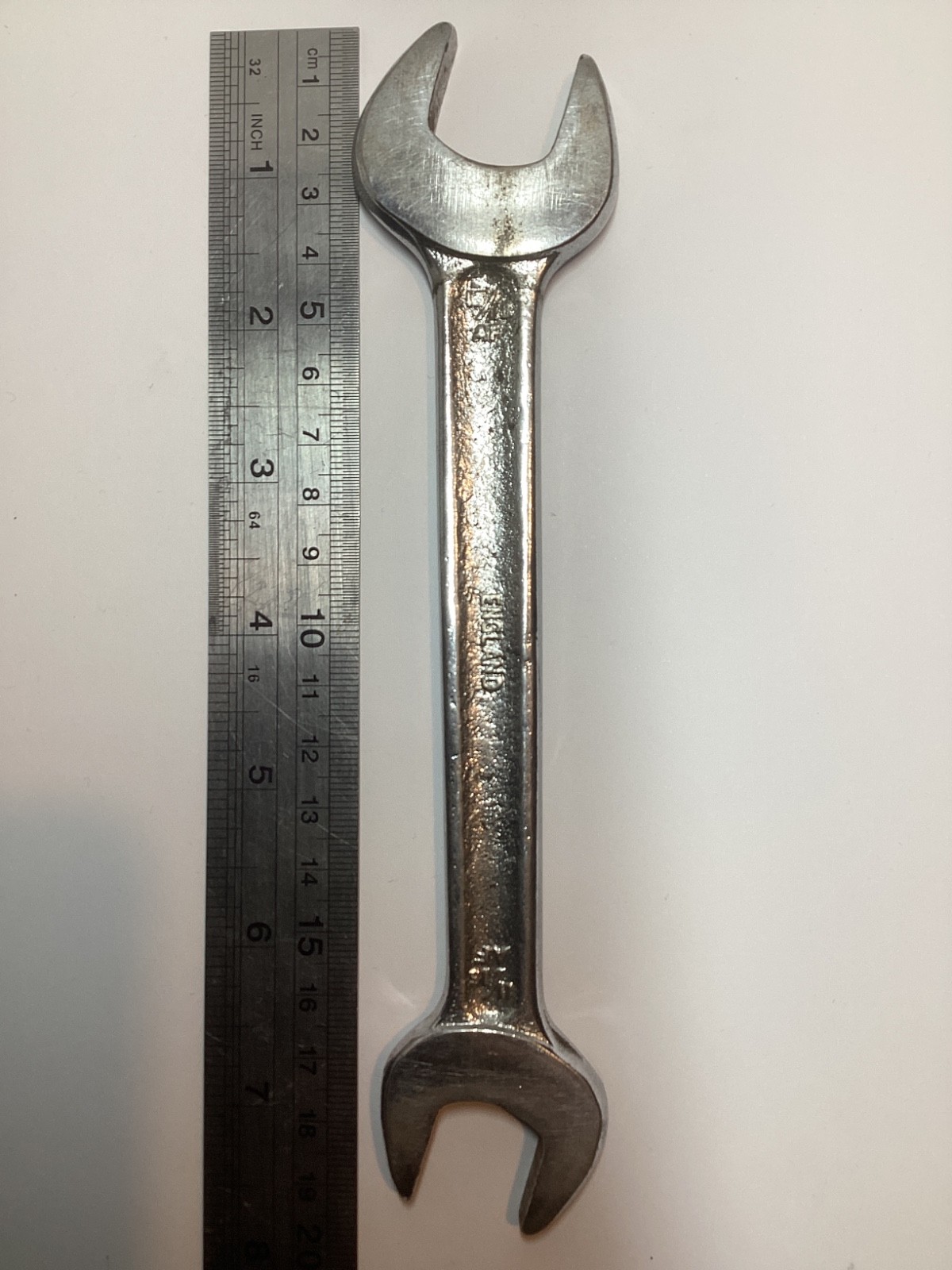 Super Slim, Made in England, spanner, 11/16af 13/16af Combo ends do