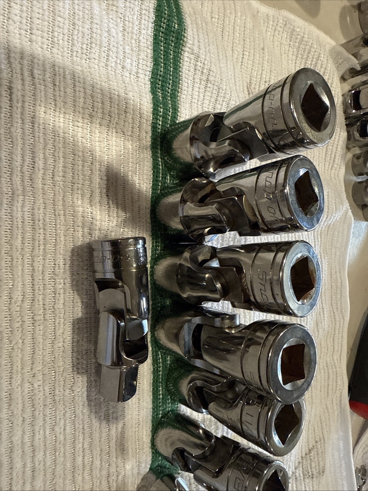 snap on swivel sockets 1/2 Drive 6 Pt 15/16,7/8,13/16,3/4,11/16,9/16, 2-1/2 Ex.