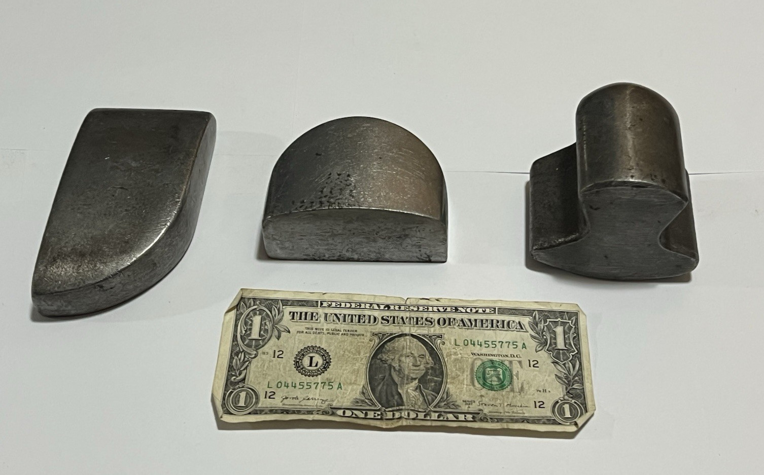 Vintage Dolly Set 3 pc Toe Heel General Purpose Auto Body Hand Anvil Dollie