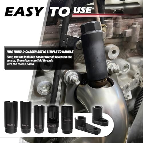 7PCS Heavy Duty Oil Pressure Sensor Socket Set 22mm 27mm 29mm, Automotive Tools