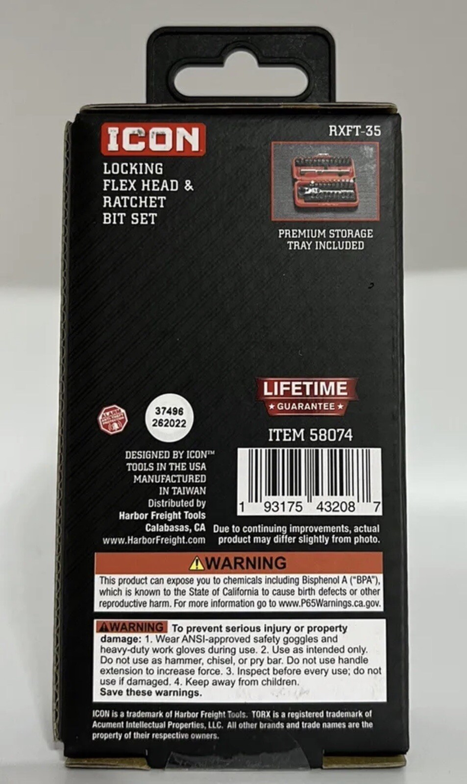 ICON Locking Flex Head Ratchet and Bit Set 35 Piece – Rare Item To Keep In Stock
