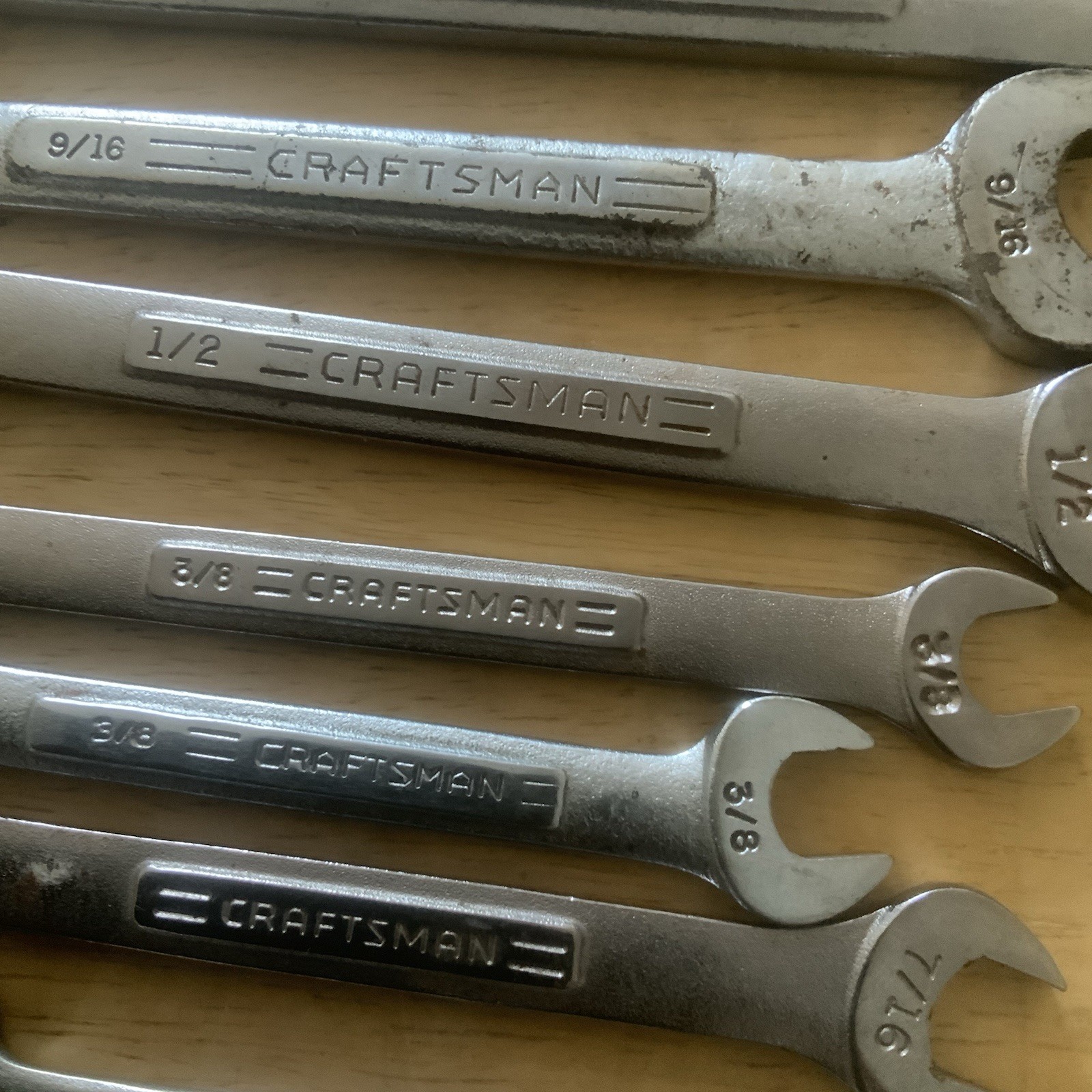 Craftsman USA Vintage Mixed LOT OF 17 SAE Wrench Set