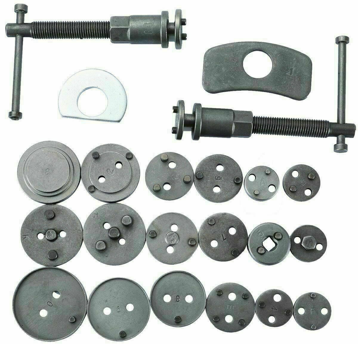 22pcs Disc Brake Caliper Tool Set Wind Back Kit Adapter #0-10 Adapter Sets