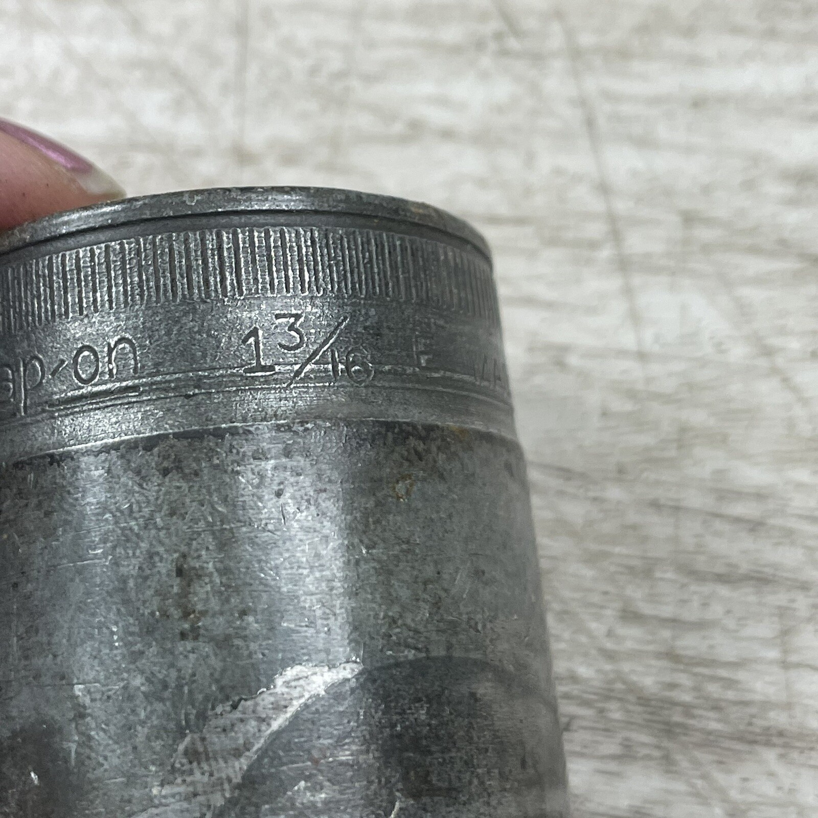 Snap On USA Socket Set 1/2” Drive 12 Point 1 3/16 + 1 1/8 + 1 + 19/32 + 11/16 +