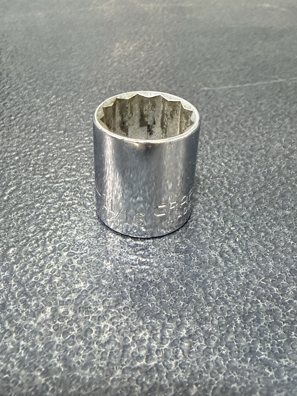 Vtg 11/16″ Craftsman G-Series P/N 44336 3/8″ Drive 12-Point Socket USA Made NOS