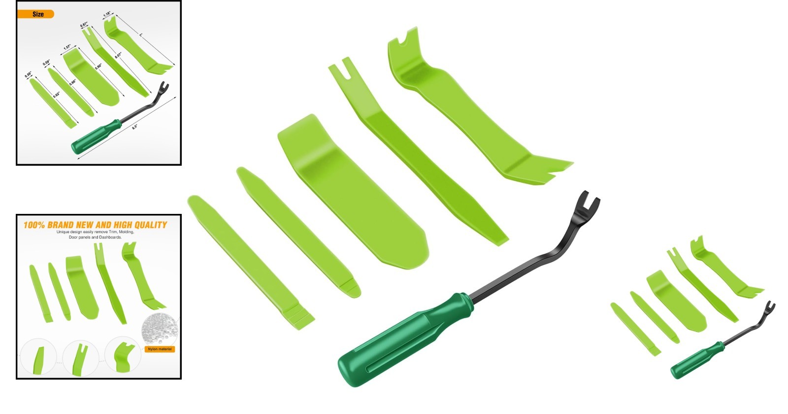 Impact-Resistant 6PCS No-Scratch Trim Tools for Hassle-Free Car Modifications