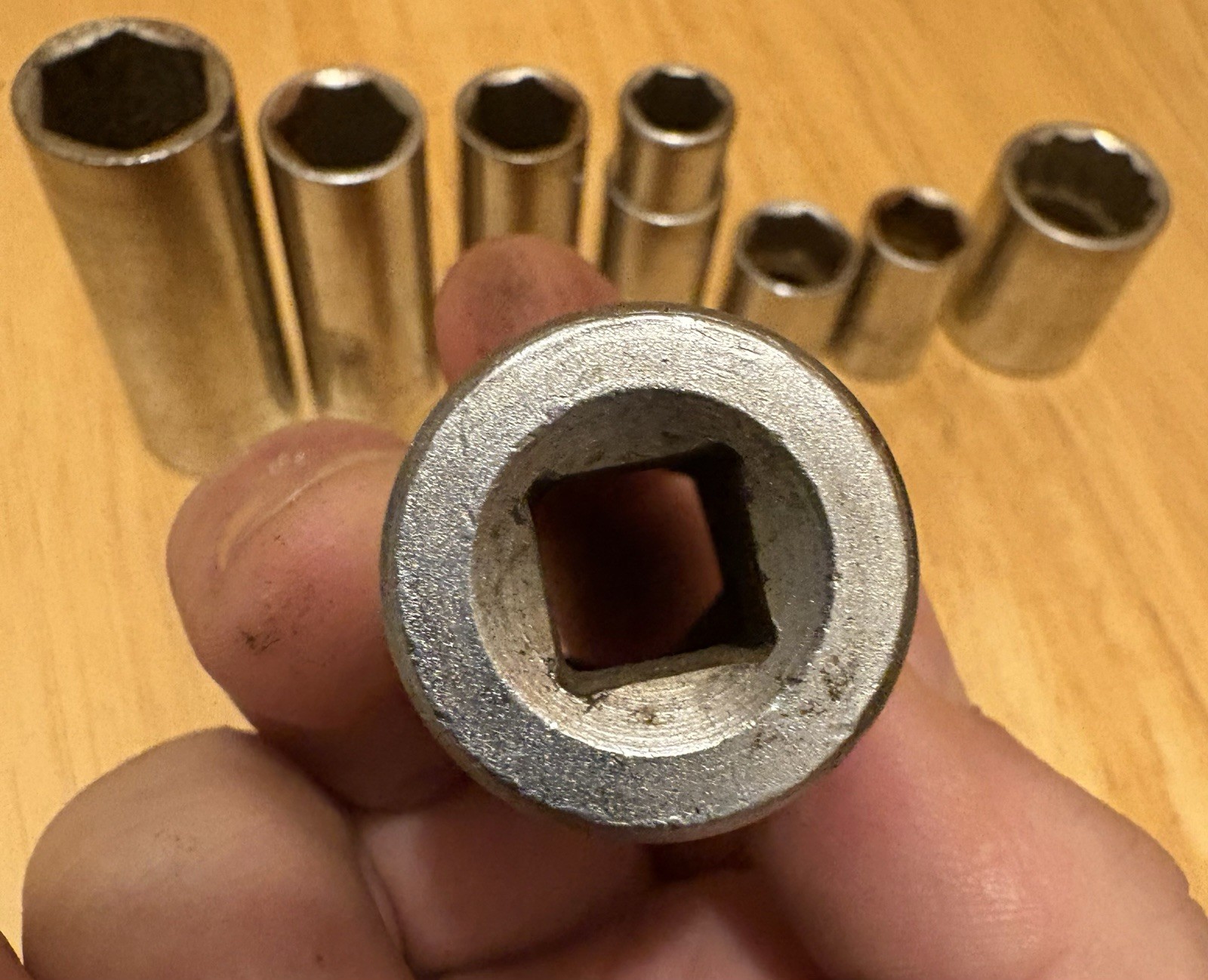 Lot of 8 Vintage Sparta USA SAE 3/8” Drive Deep 6 Point Socket Mixed