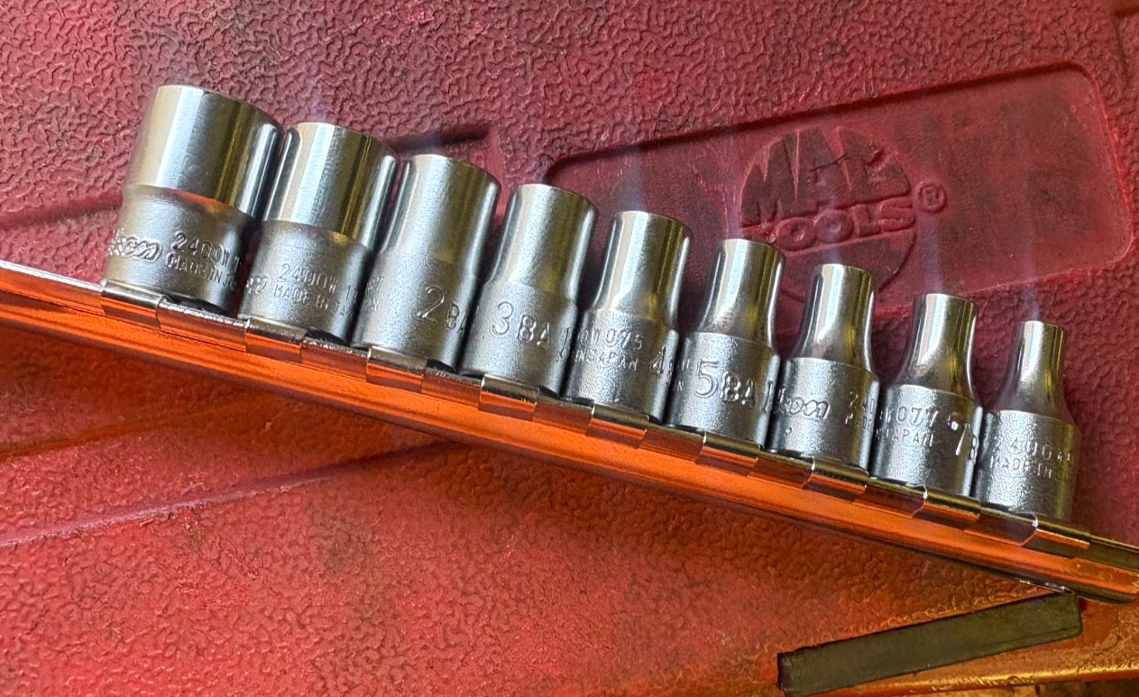 kokon tools 1/4 BA socket set 8ba-0ba British