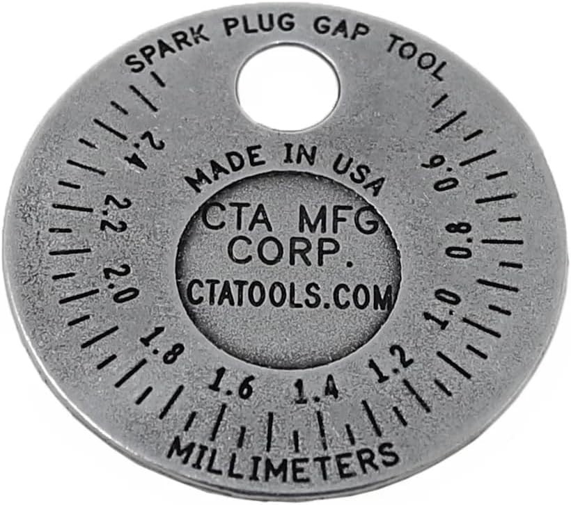 Professional 3235 Spark Plug Gapper: Durable Plated Steel, Quick-Check Reference