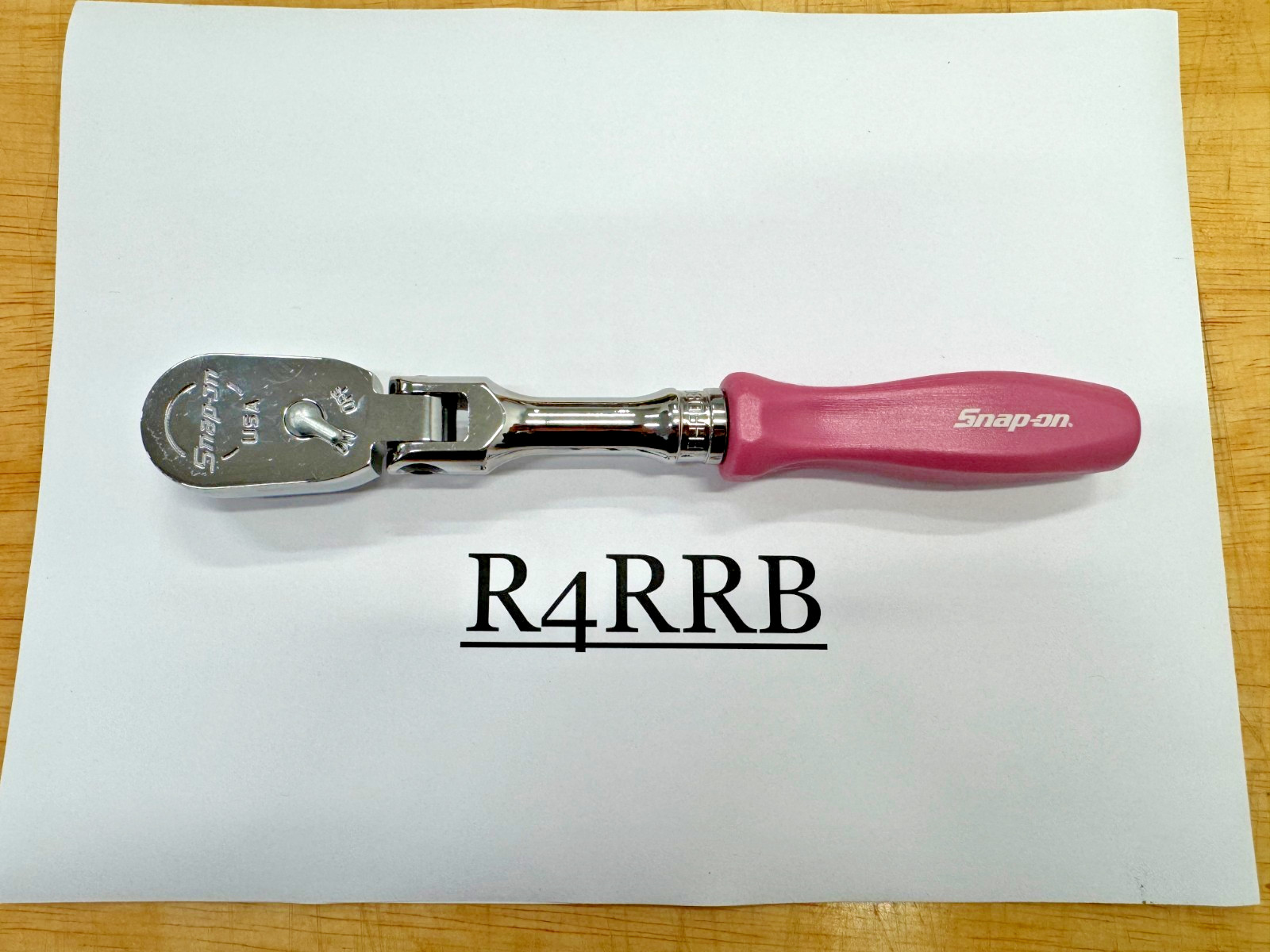 Snap-on Tools USA NOS 8pc PINK PEARL Hard Handle 3/8″ Fixed Flex Ratchet Lot Set