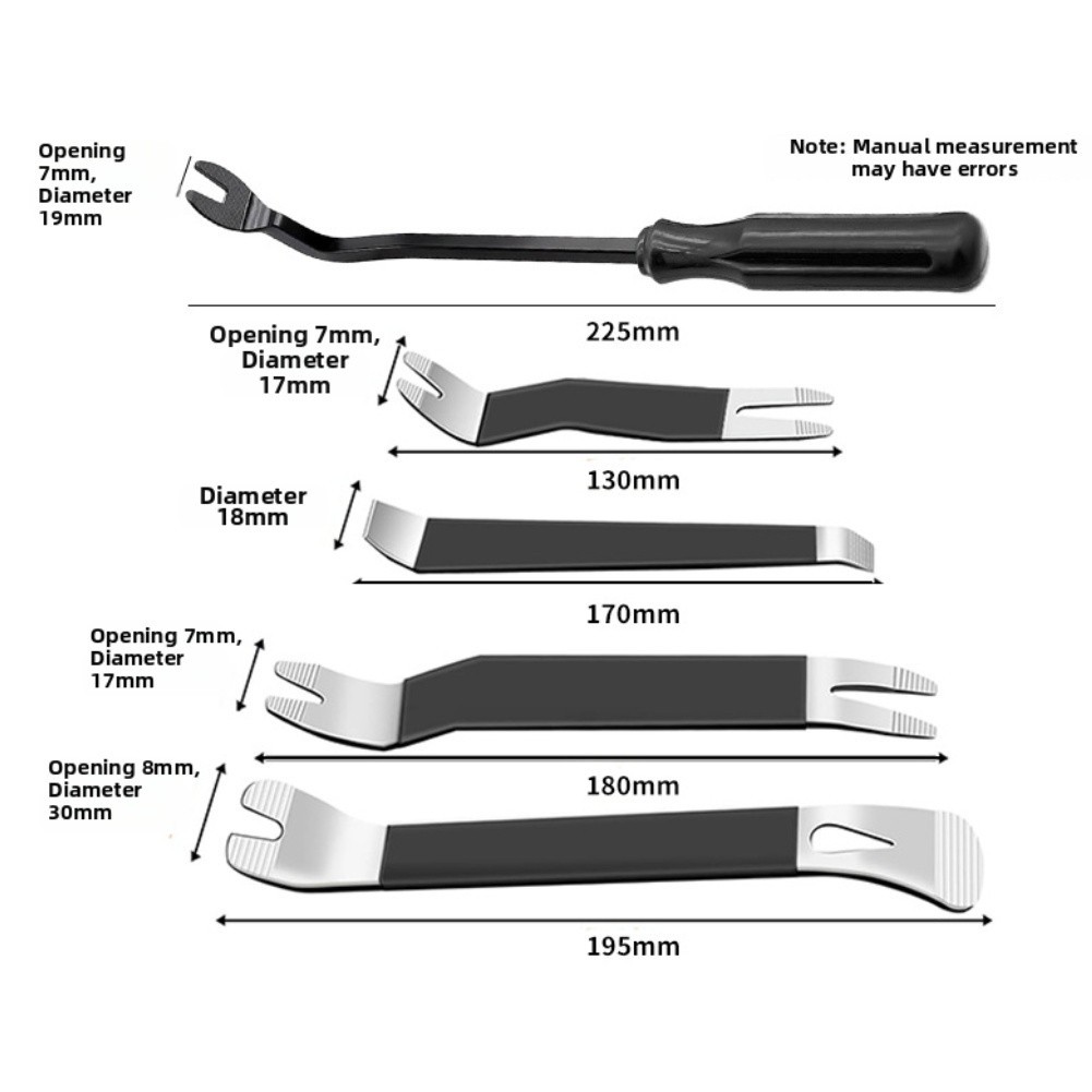 Car Door Panel Removal Tool Kit Plastic Pry Tools for Dash Radio Audio 5pcs Set