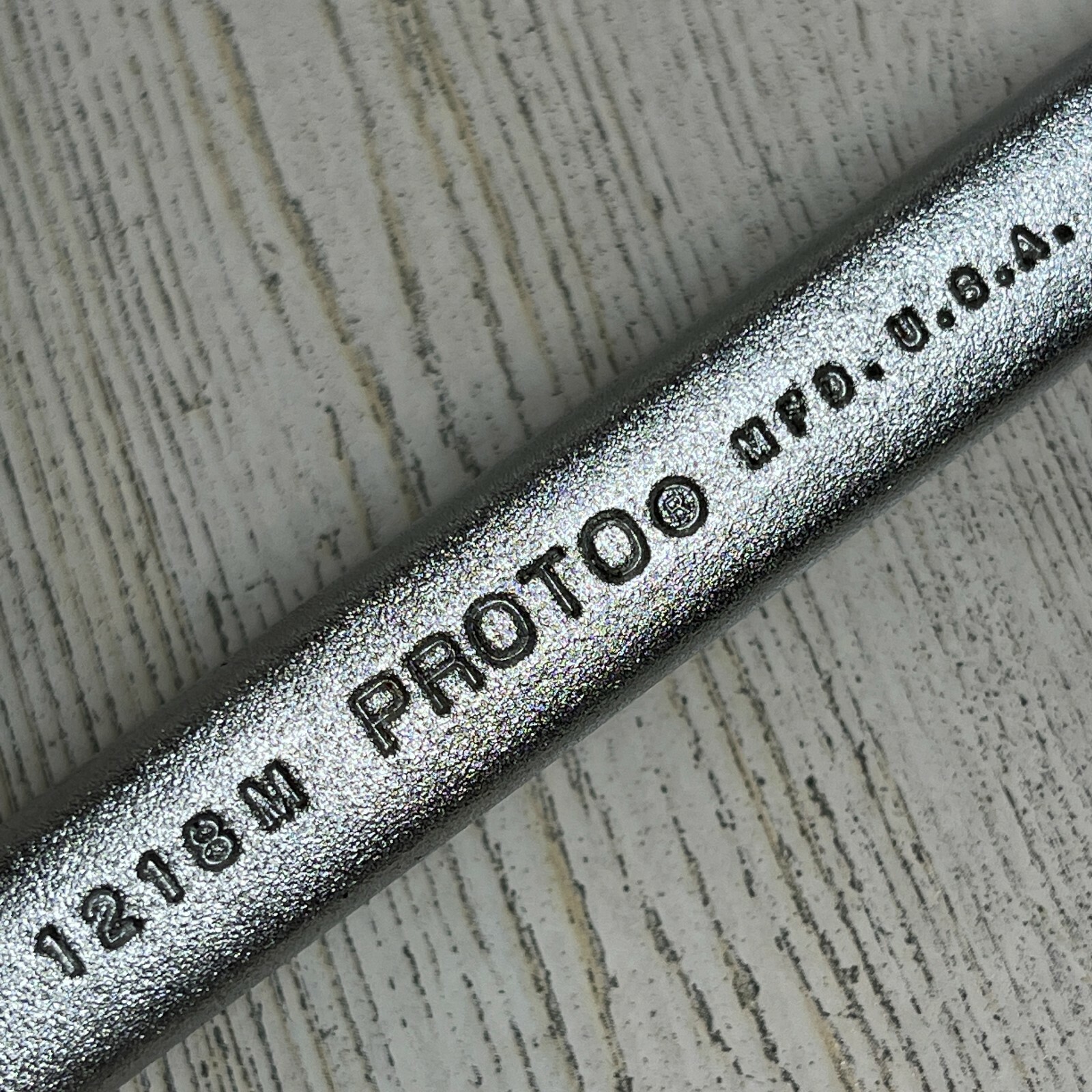 18mm PROTO METRIC COMBINATION WRENCH #1218M MADE IN USA 12 POINT